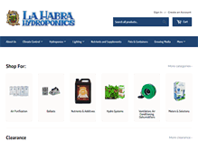 Tablet Screenshot of lahabrahydroponics.com